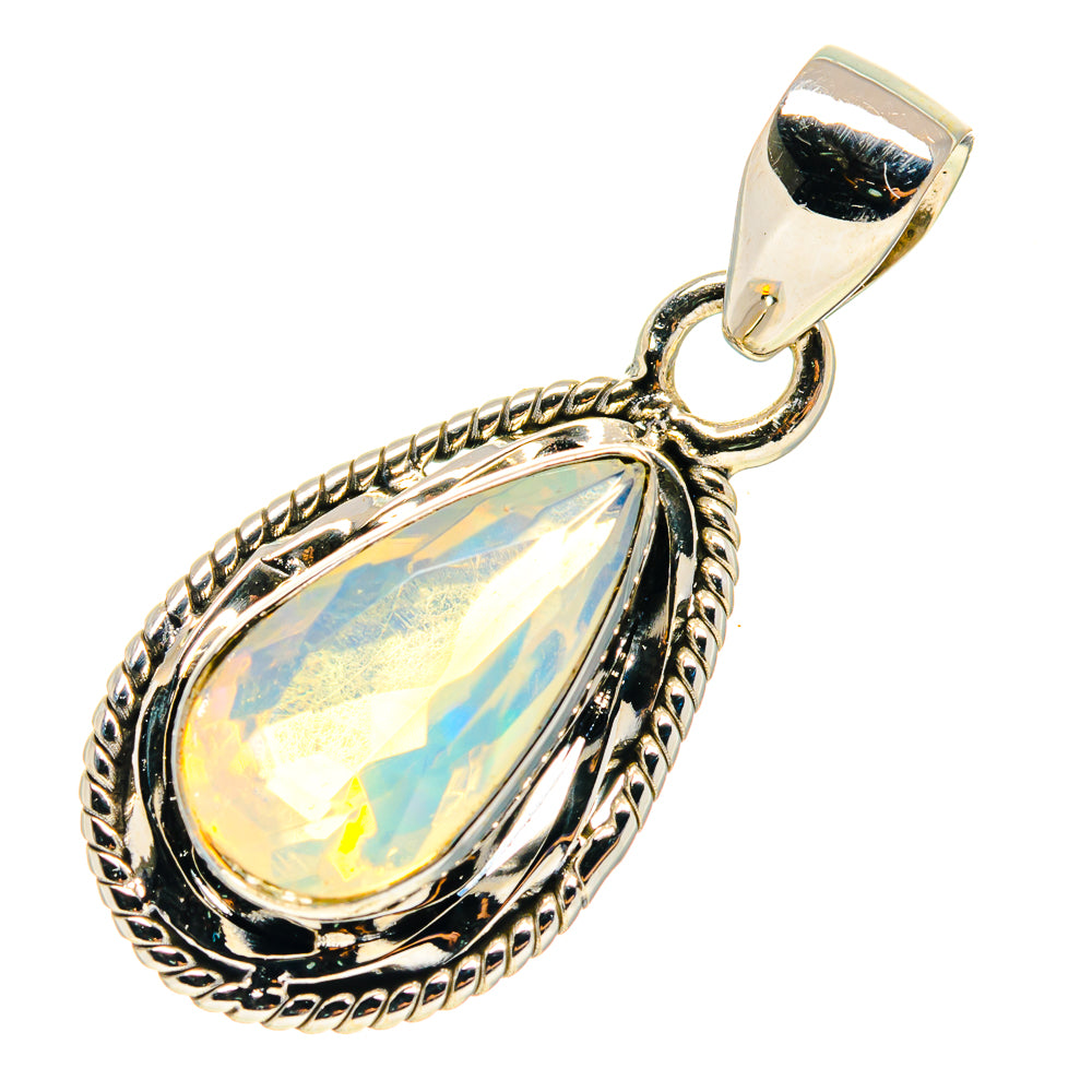 Ethiopian Opal Pendants handcrafted by Ana Silver Co - PD759396