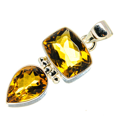 Mandarin Citrine Pendants handcrafted by Ana Silver Co - PD759399