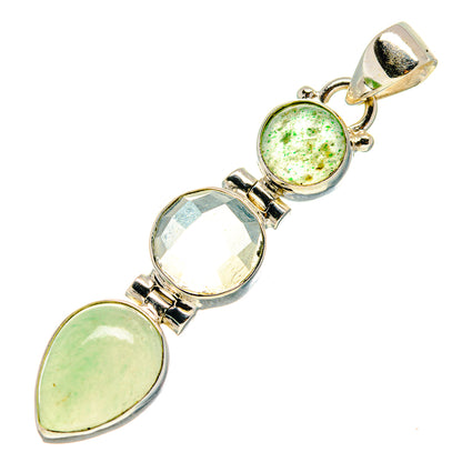 Prehnite Pendants handcrafted by Ana Silver Co - PD759421