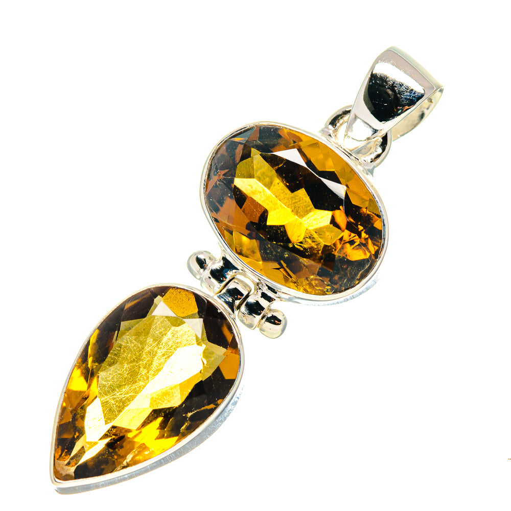 Mandarin Citrine Pendants handcrafted by Ana Silver Co - PD759423