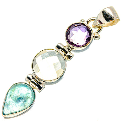 White Quartz Pendants handcrafted by Ana Silver Co - PD759425