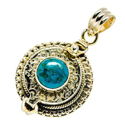 Chrysocolla Pendants handcrafted by Ana Silver Co - PD759454