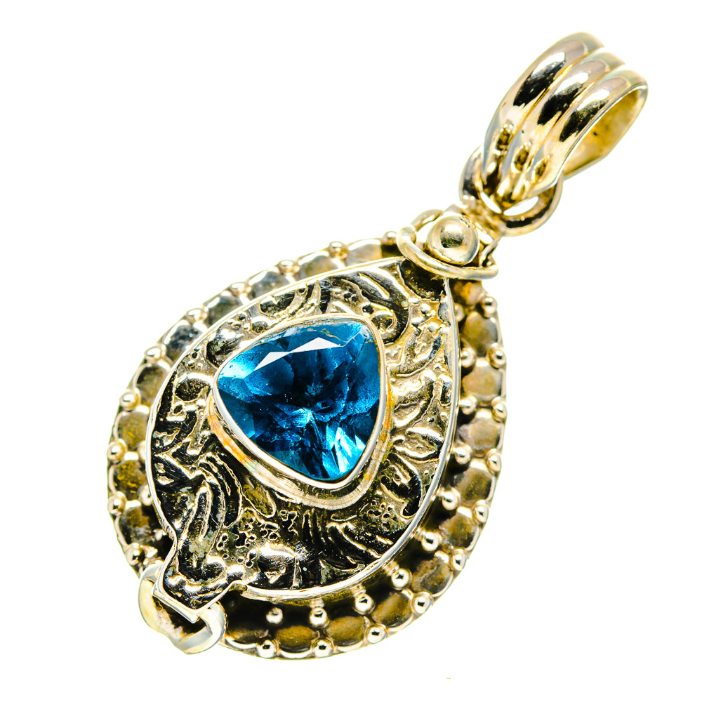Blue Topaz Pendants handcrafted by Ana Silver Co - PD759455
