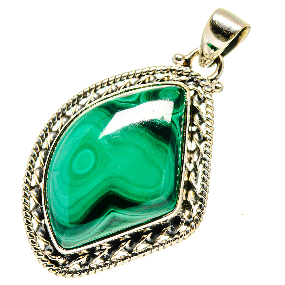 Malachite Pendants handcrafted by Ana Silver Co - PD759460