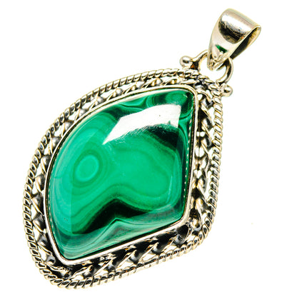 Malachite Pendants handcrafted by Ana Silver Co - PD759460