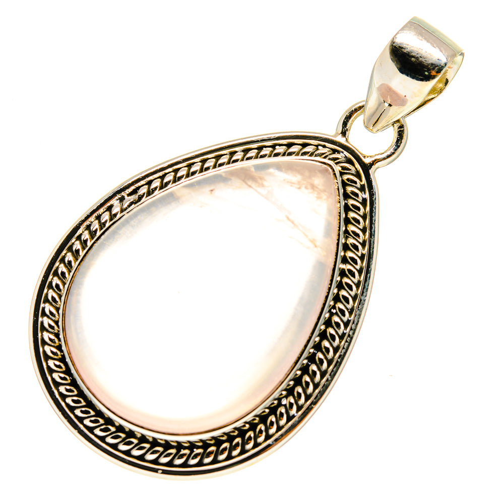 Rose Quartz Pendants handcrafted by Ana Silver Co - PD759465