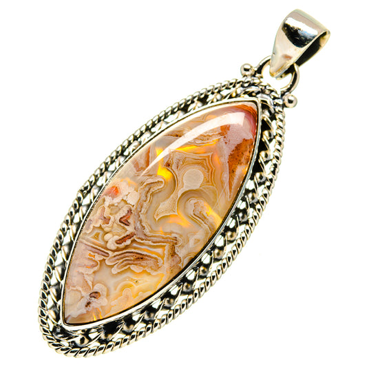 Crazy Lace Agate Pendants handcrafted by Ana Silver Co - PD759466