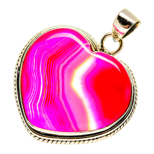 Pink Botswana Agate Pendants handcrafted by Ana Silver Co - PD759471