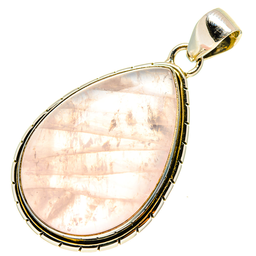 Rose Quartz Pendants handcrafted by Ana Silver Co - PD759472