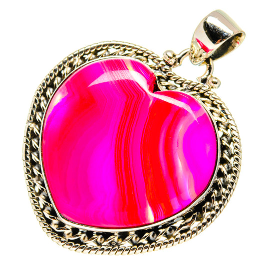 Pink Botswana Agate Pendants handcrafted by Ana Silver Co - PD759473