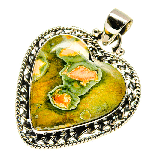 Rainforest Jasper Pendants handcrafted by Ana Silver Co - PD759488