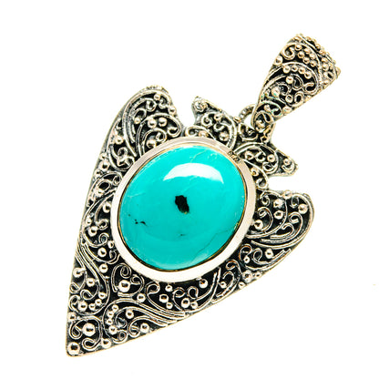 Tibetan Turquoise Pendants handcrafted by Ana Silver Co - PD759517