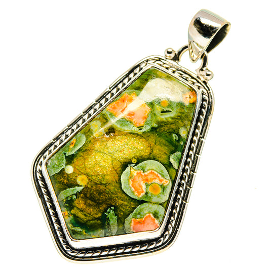 Rainforest Jasper Pendants handcrafted by Ana Silver Co - PD759519
