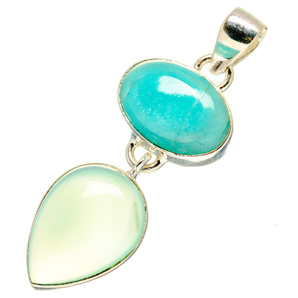 Prehnite Pendants handcrafted by Ana Silver Co - PD759521