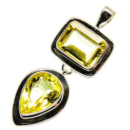 Lemon Quartz Pendants handcrafted by Ana Silver Co - PD759524