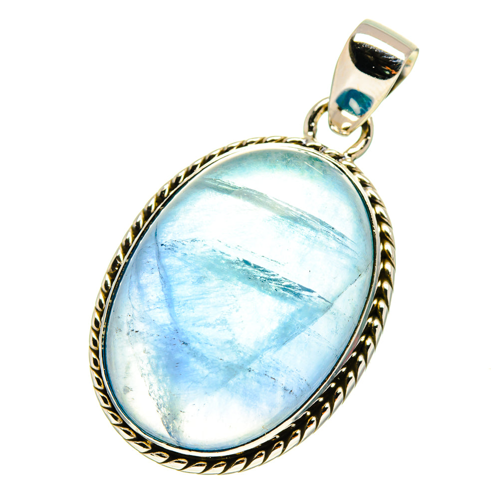 Blue Fluorite Pendants handcrafted by Ana Silver Co - PD759527