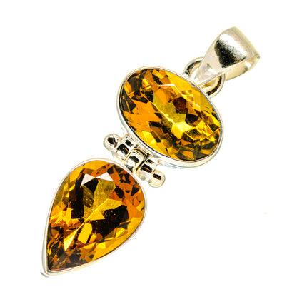 Mandarin Citrine Pendants handcrafted by Ana Silver Co - PD759553