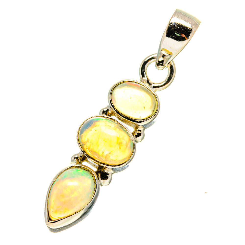 Ethiopian Opal Pendants handcrafted by Ana Silver Co - PD759562