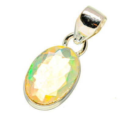 Ethiopian Opal Pendants handcrafted by Ana Silver Co - PD759565