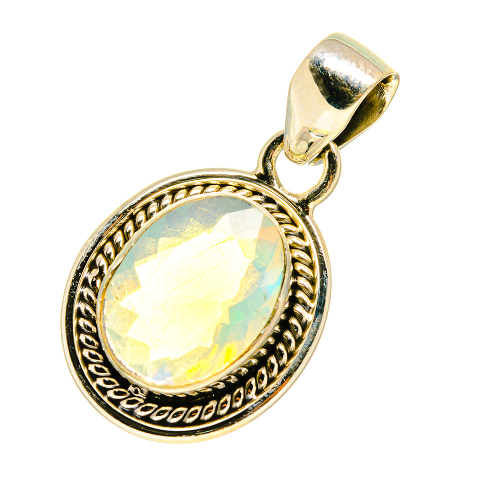 Ethiopian Opal Pendants handcrafted by Ana Silver Co - PD759576
