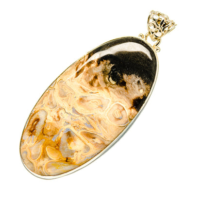 Peanut Wood Jasper Pendants handcrafted by Ana Silver Co - PD759581