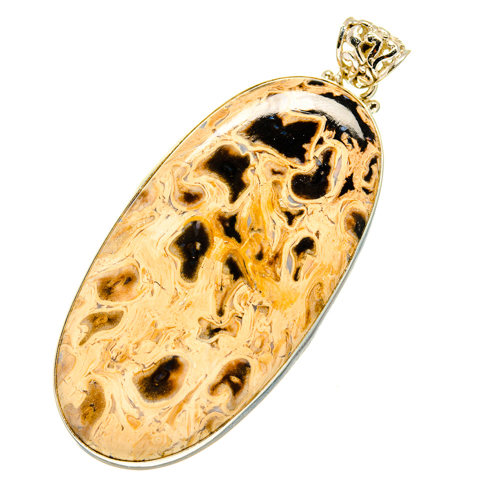 Peanut Wood Jasper Pendants handcrafted by Ana Silver Co - PD759582