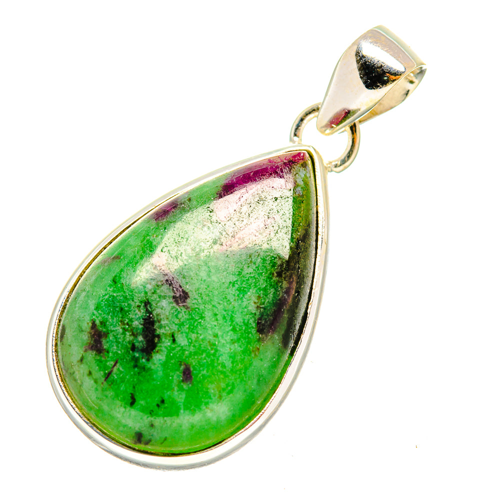 Ruby Zoisite Pendants handcrafted by Ana Silver Co - PD7596