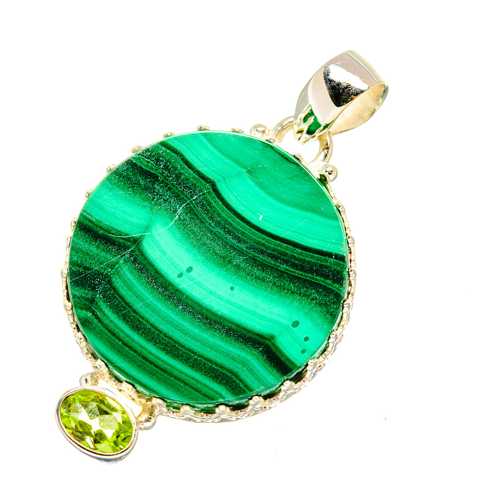 Malachite Pendants handcrafted by Ana Silver Co - PD7597