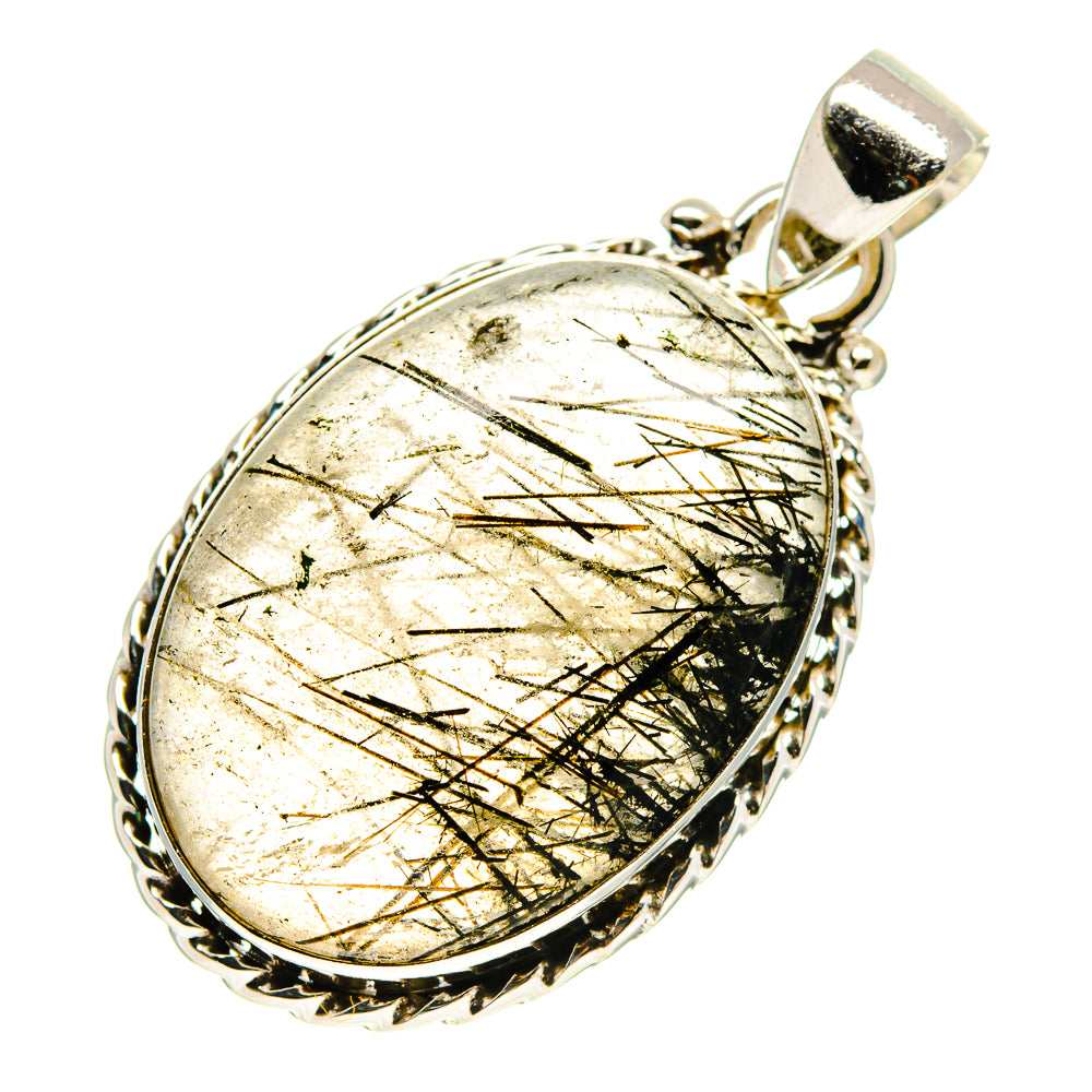 Tourmalinated Quartz Pendants handcrafted by Ana Silver Co - PD759891