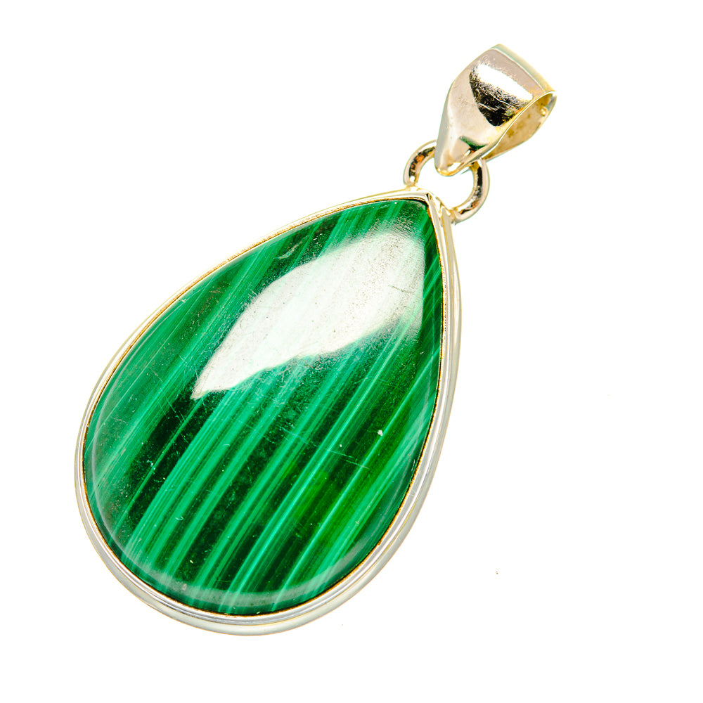Malachite Pendants handcrafted by Ana Silver Co - PD7599
