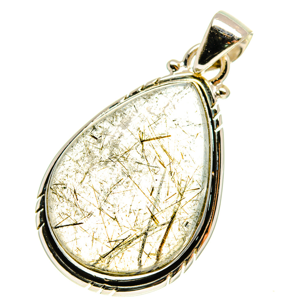 Tourmalinated Quartz Pendants handcrafted by Ana Silver Co - PD759913