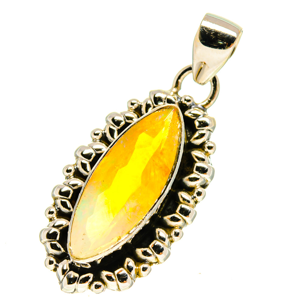 Ethiopian Opal Pendants handcrafted by Ana Silver Co - PD759923