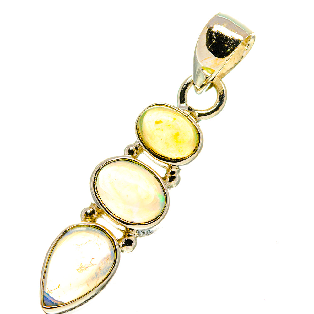 Ethiopian Opal Pendants handcrafted by Ana Silver Co - PD759936