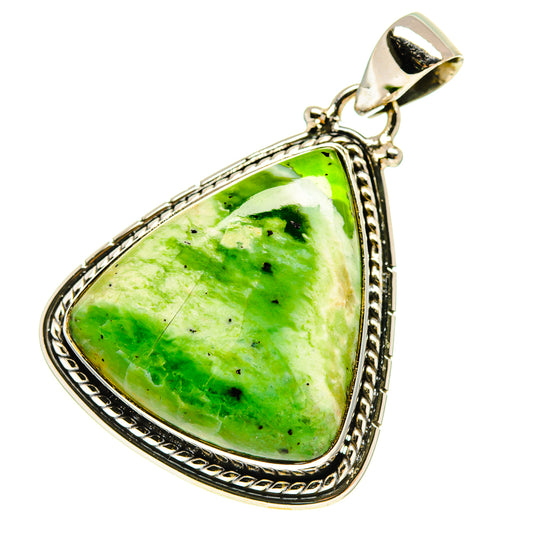 Australian Green Opal Pendants handcrafted by Ana Silver Co - PD759945