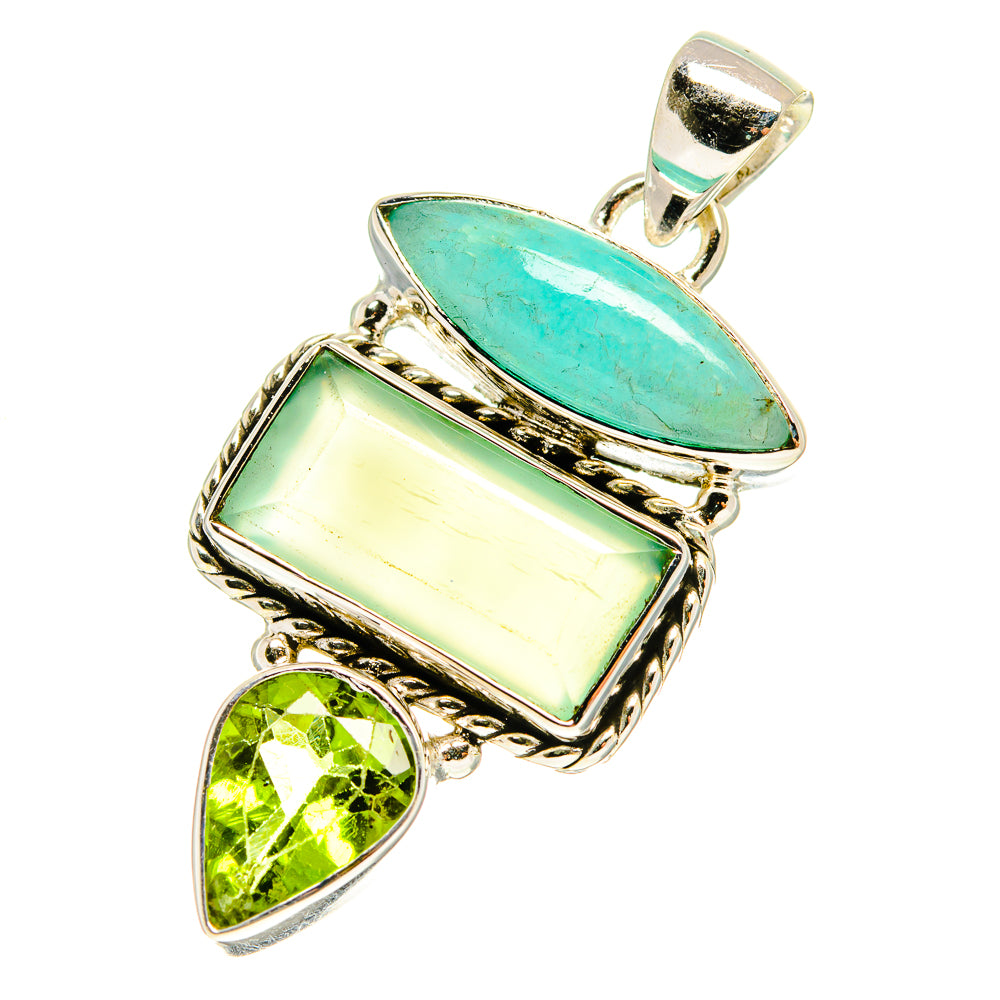 Prehnite Pendants handcrafted by Ana Silver Co - PD759950