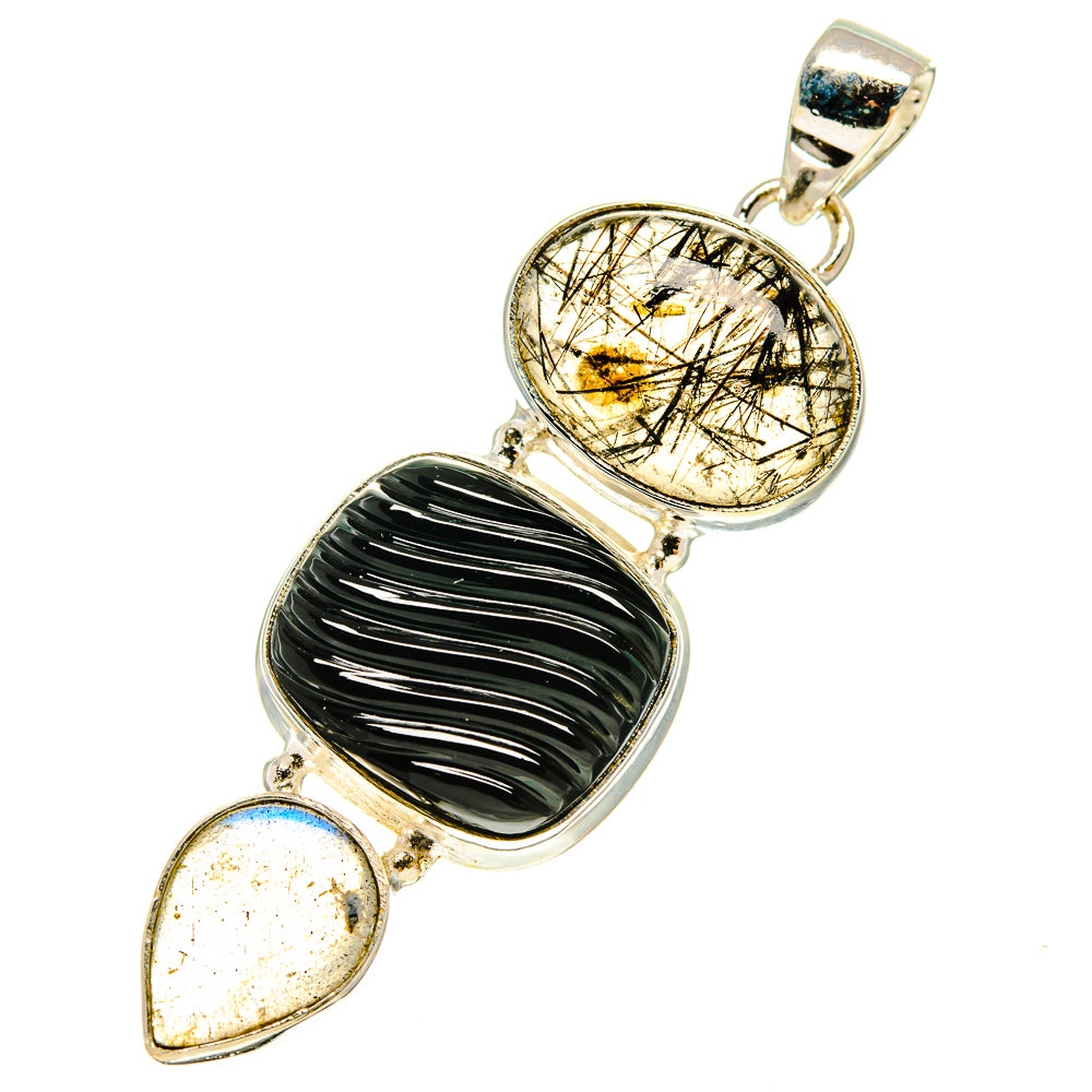 Black Onyx Pendants handcrafted by Ana Silver Co - PD759952