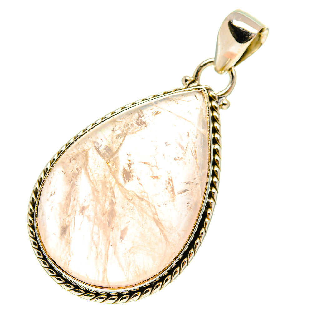 Rose Quartz Pendants handcrafted by Ana Silver Co - PD759971