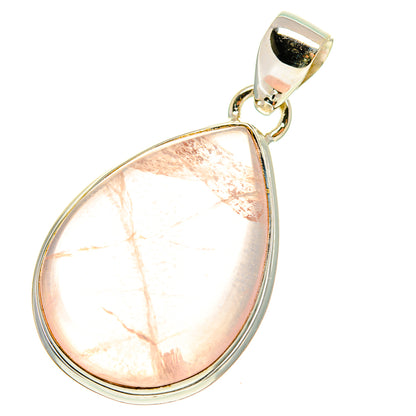 Rose Quartz Pendants handcrafted by Ana Silver Co - PD759974