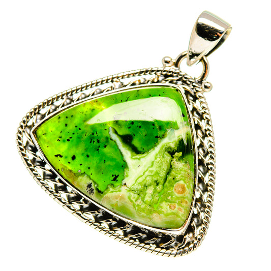 Australian Green Opal Pendants handcrafted by Ana Silver Co - PD759985