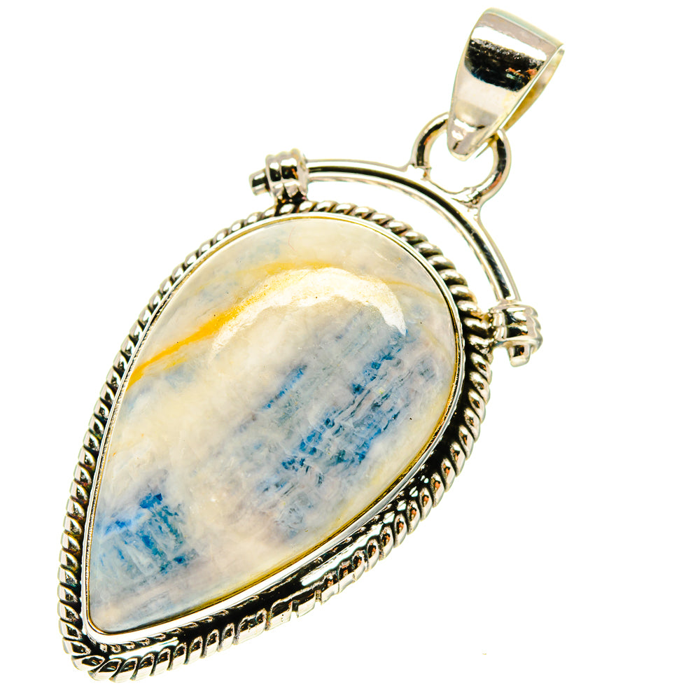 Blue Scheelite Pendants handcrafted by Ana Silver Co - PD760006