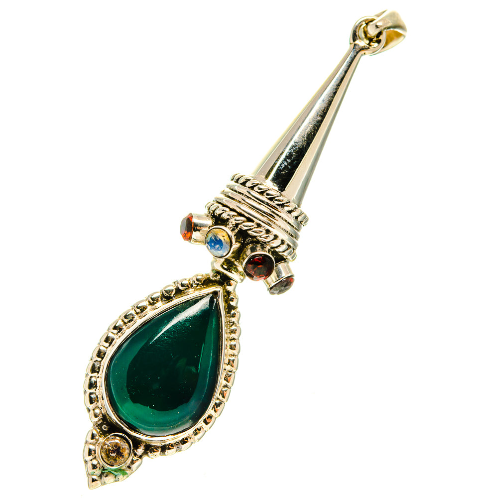 Green Onyx Pendants handcrafted by Ana Silver Co - PD760007