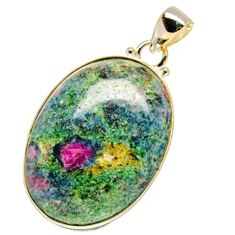 Ruby Fuchsite Pendants handcrafted by Ana Silver Co - PD760012