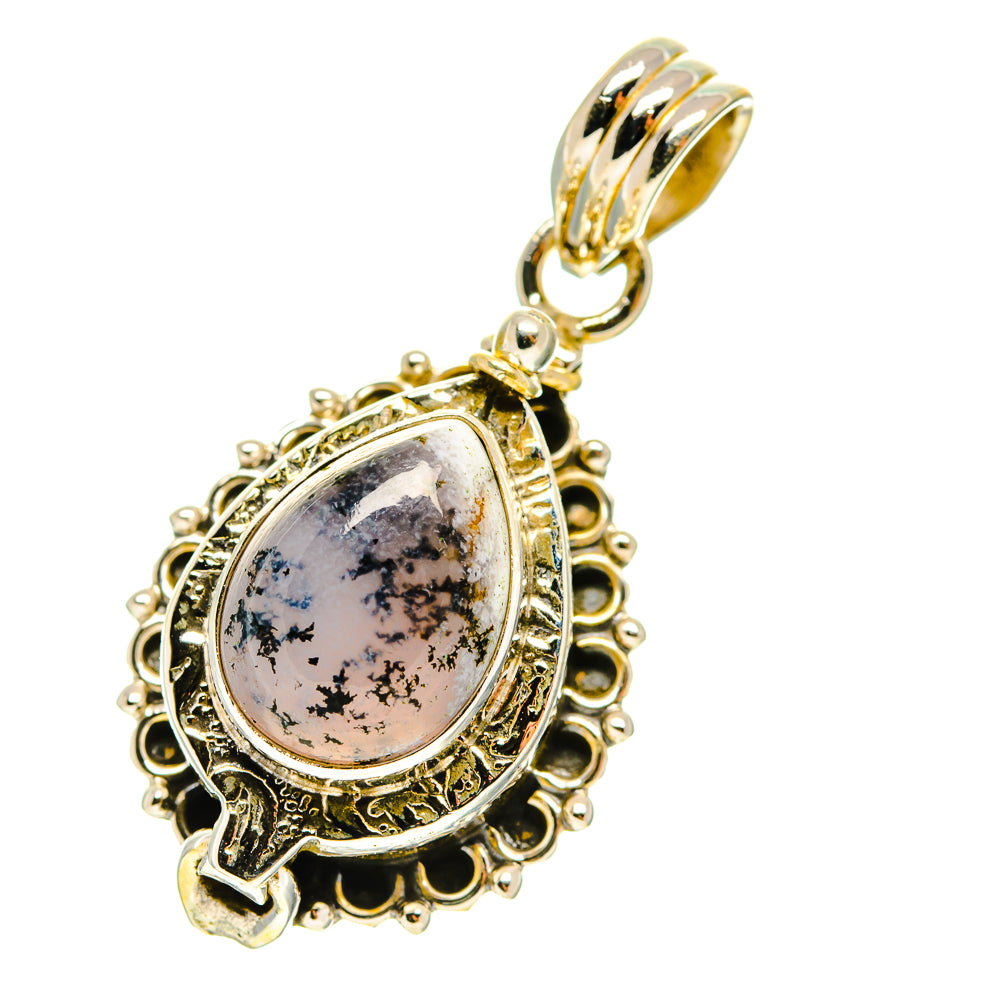 Dendritic Opal Pendants handcrafted by Ana Silver Co - PD760019