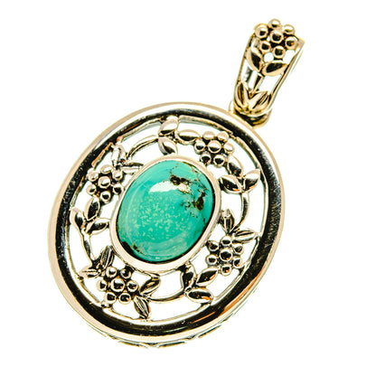 Tibetan Turquoise Pendants handcrafted by Ana Silver Co - PD760021