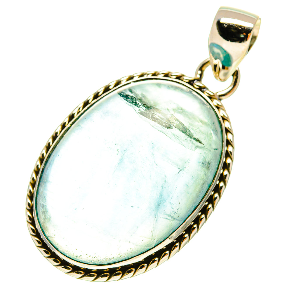 Blue Fluorite Pendants handcrafted by Ana Silver Co - PD760036