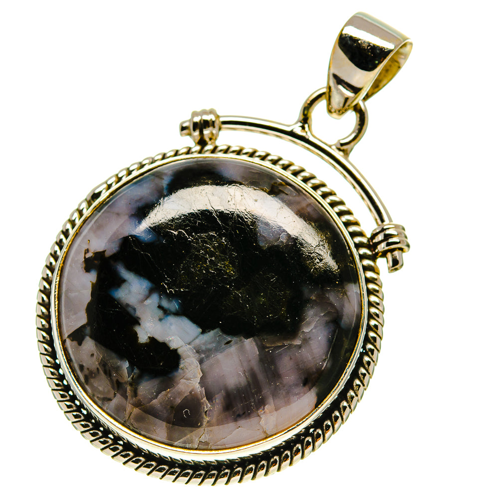 Gabbro Stone Pendants handcrafted by Ana Silver Co - PD760041