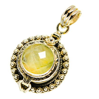 Prehnite Pendants handcrafted by Ana Silver Co - PD760044