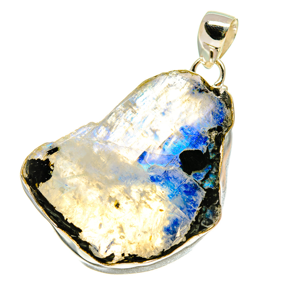Rainbow Moonstone Pendants handcrafted by Ana Silver Co - PD760051