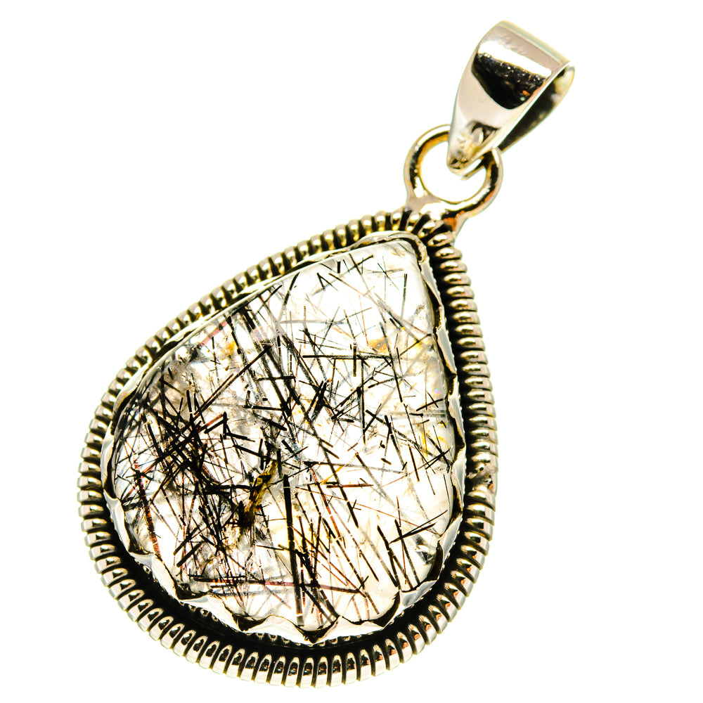 Tourmalinated Quartz Pendants handcrafted by Ana Silver Co - PD760056