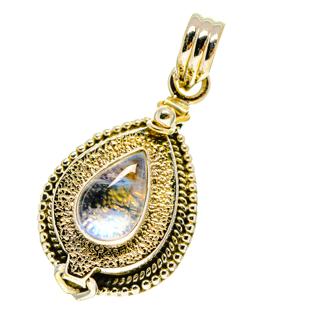 Rainbow Moonstone Pendants handcrafted by Ana Silver Co - PD760061
